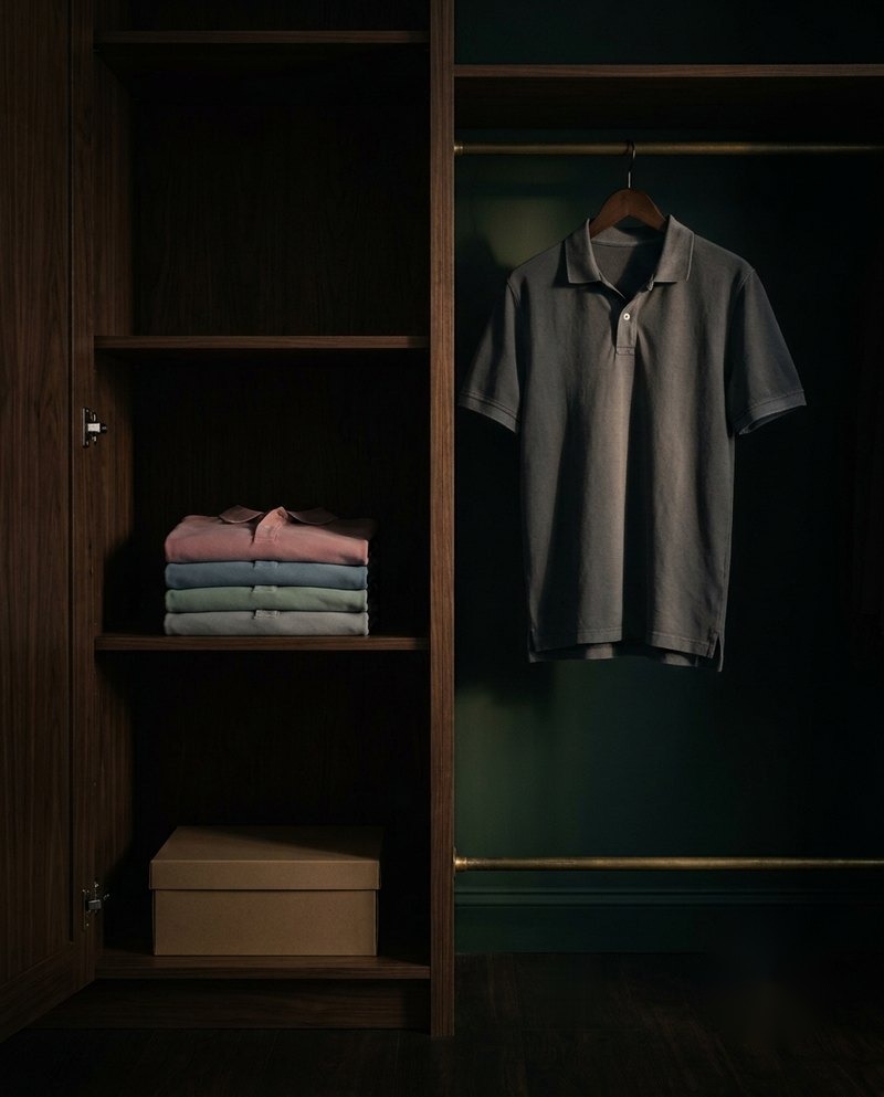 Vestidor con polos en colores lavados